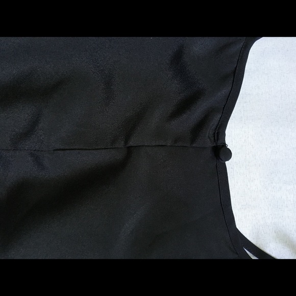 Express Black Dress with Bead and Sequin Neckline - Picture 6 of 8